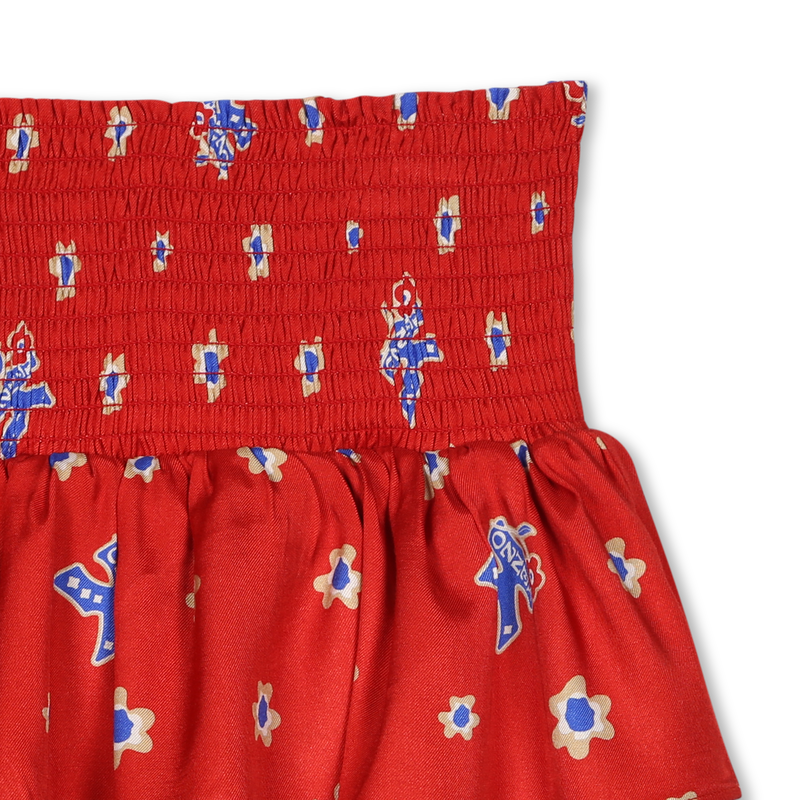 All-Over Print Ruffle Skirt KENZO KIDS 
                        GIRL