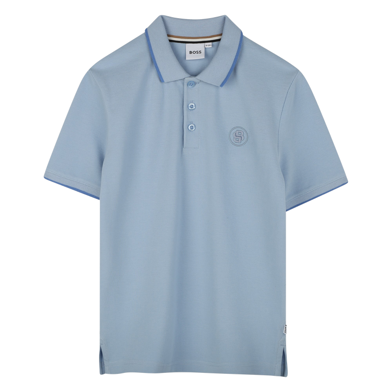 Straight cotton polo shirt BOSS 
                        BOY