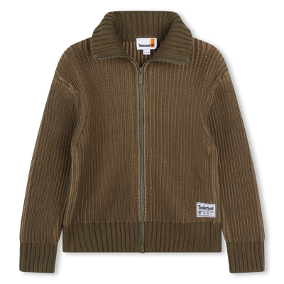 Zip-Up Knit Cardigan TIMBERLAND BOY