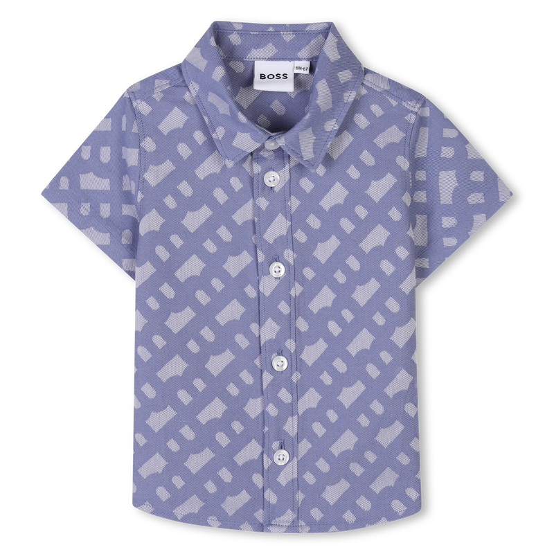 Short-sleeved cotton shirt BOSS 
                        BOY