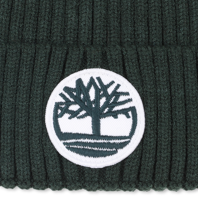 Knitted badge hat with logo TIMBERLAND 
                    BOY