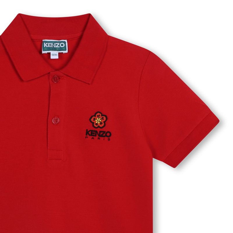Piqué Knit Polo Shirt KENZO KIDS 
                    UNISEX