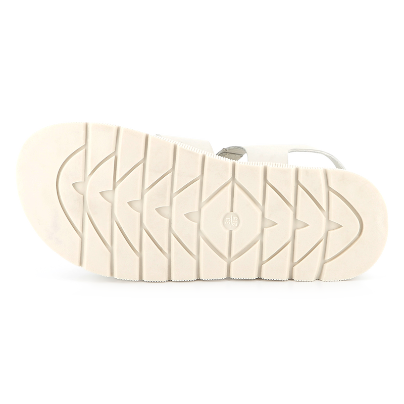 Buckled leather sandals KARL LAGERFELD KIDS 
                        GIRL