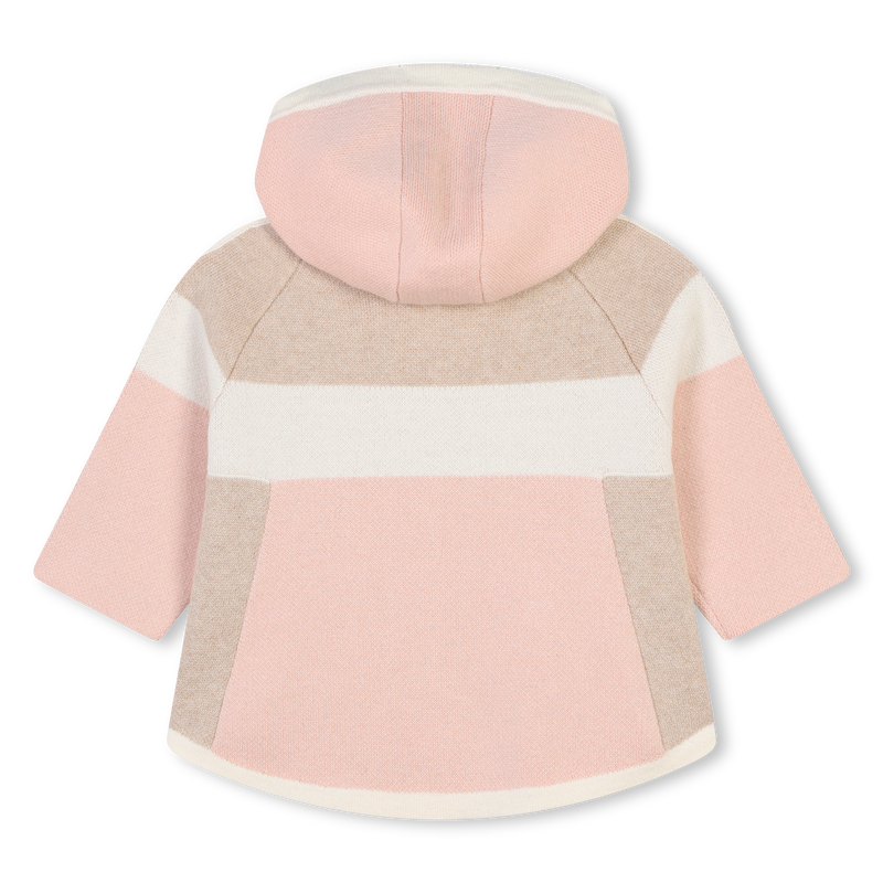 Three-Color Hooded Coat CHLOE 
                    GIRL