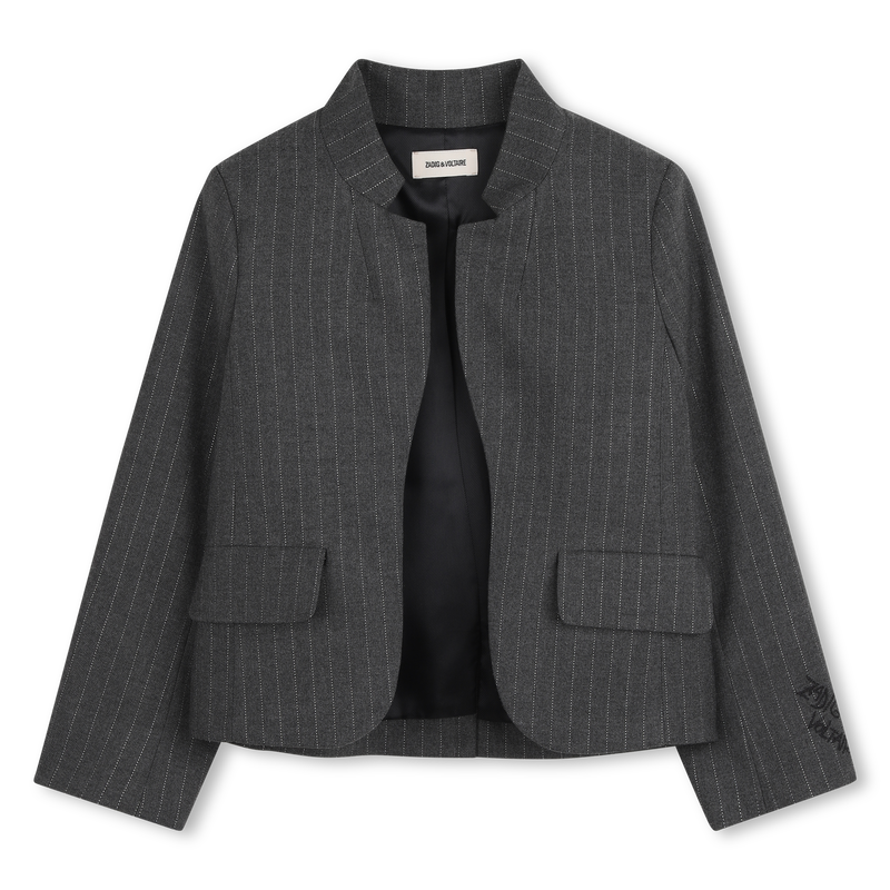 Striped jacket with fancy collar ZADIG & VOLTAIRE 
                        GIRL