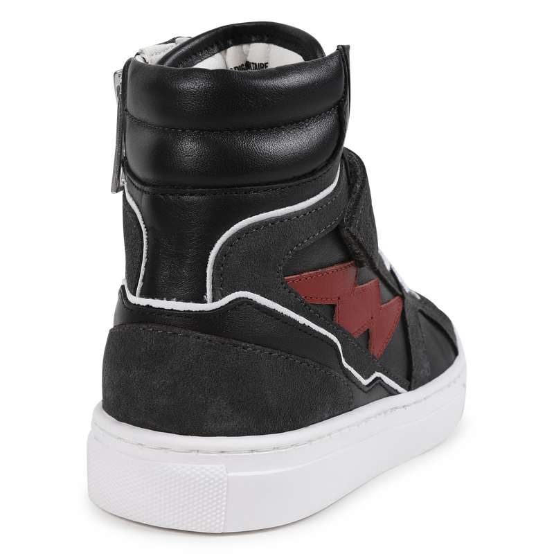 Hook-and-loop leather trainers ZADIG & VOLTAIRE 
                        BOY