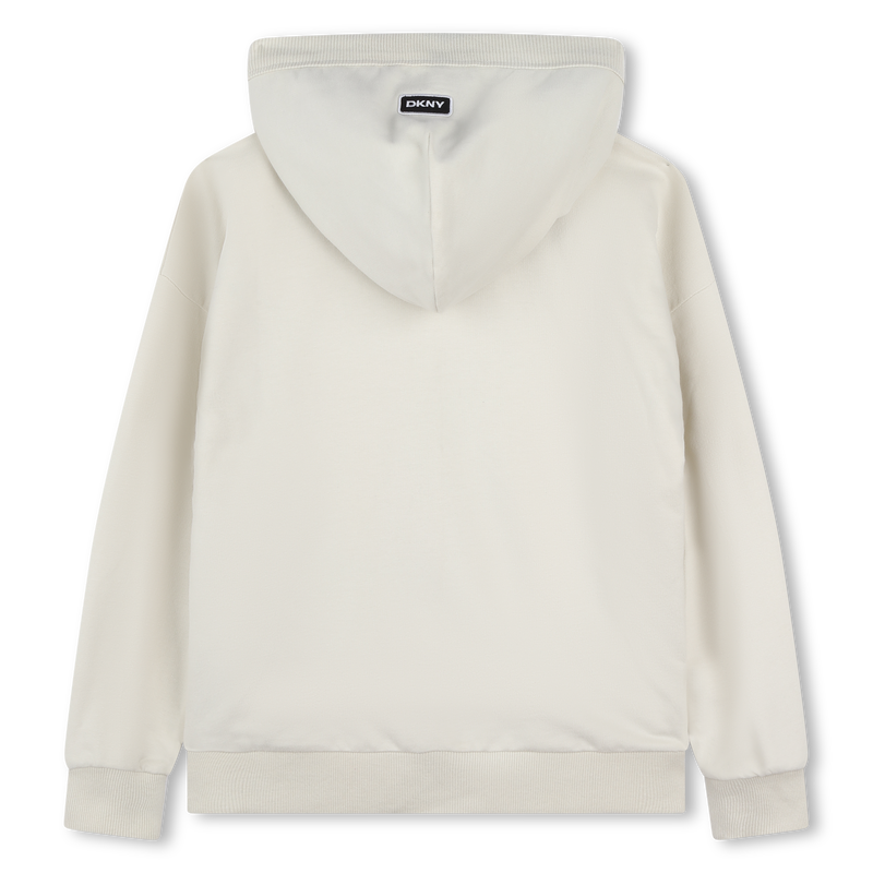 Hooded Fleece Cardigan DKNY 
                    UNISEX