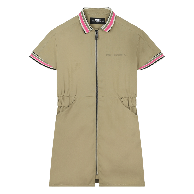 Shirt Collar Dress KARL LAGERFELD KIDS 
                    GIRL