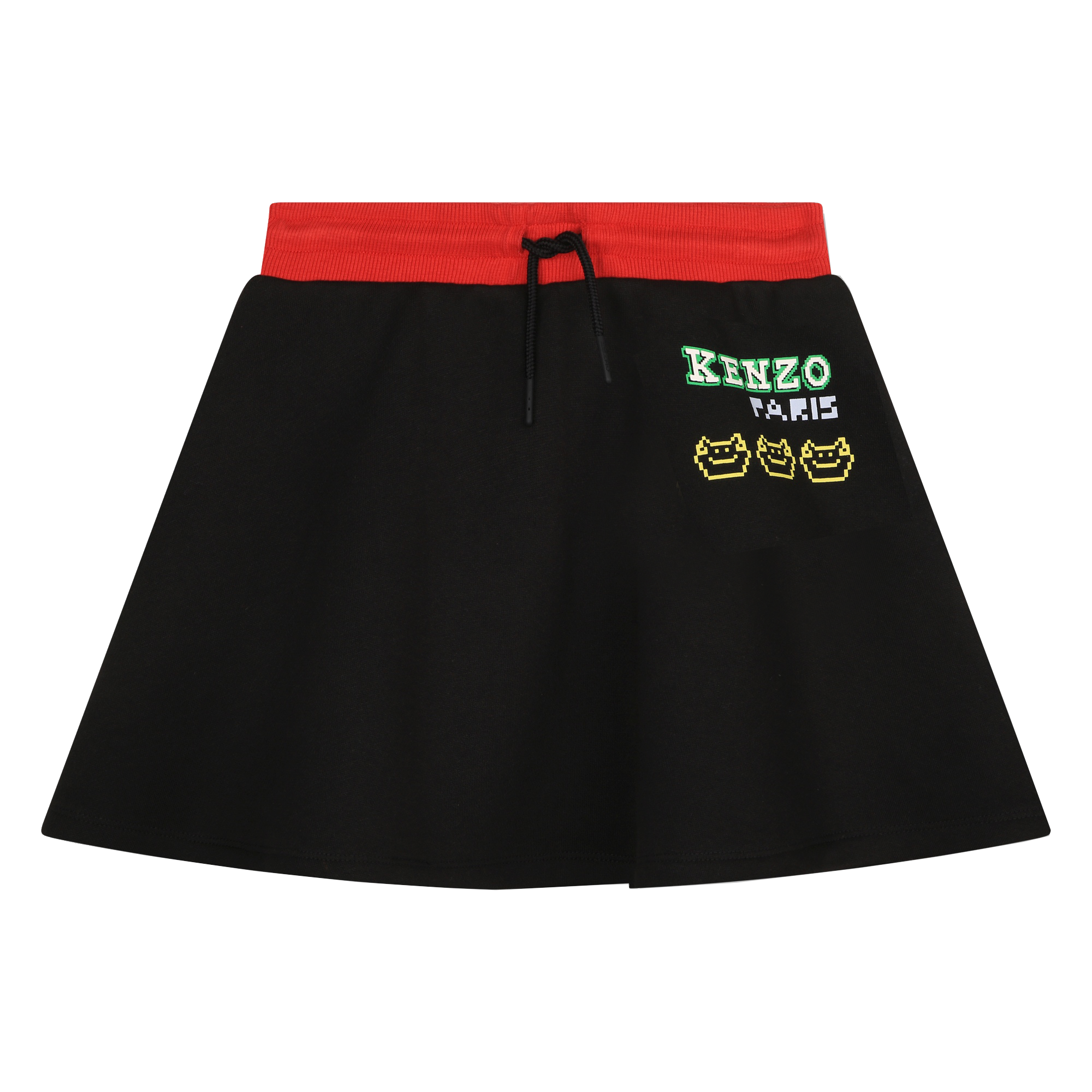 Cotton fleece miniskirt