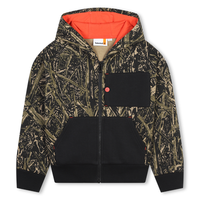 Hooded Fleece Cardigan TIMBERLAND BOY