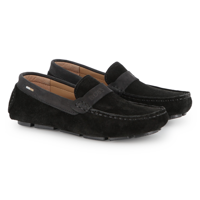 Cowhide leather loafers BOSS 
                    BOY