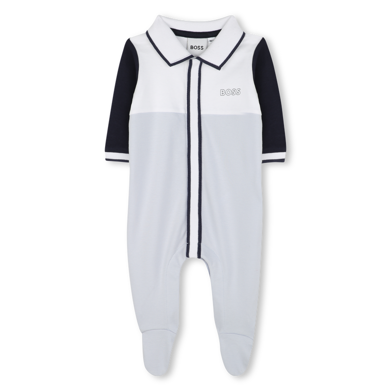 Tricolor polo-neck pajamas BOSS 
                        BOY