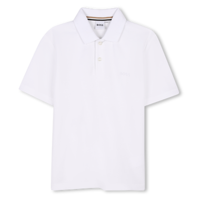 Cotton Short-Sleeved Polo BOSS BOY