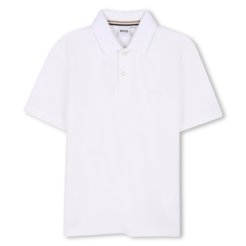Cotton Short-Sleeved Polo BOSS 
                        BOY