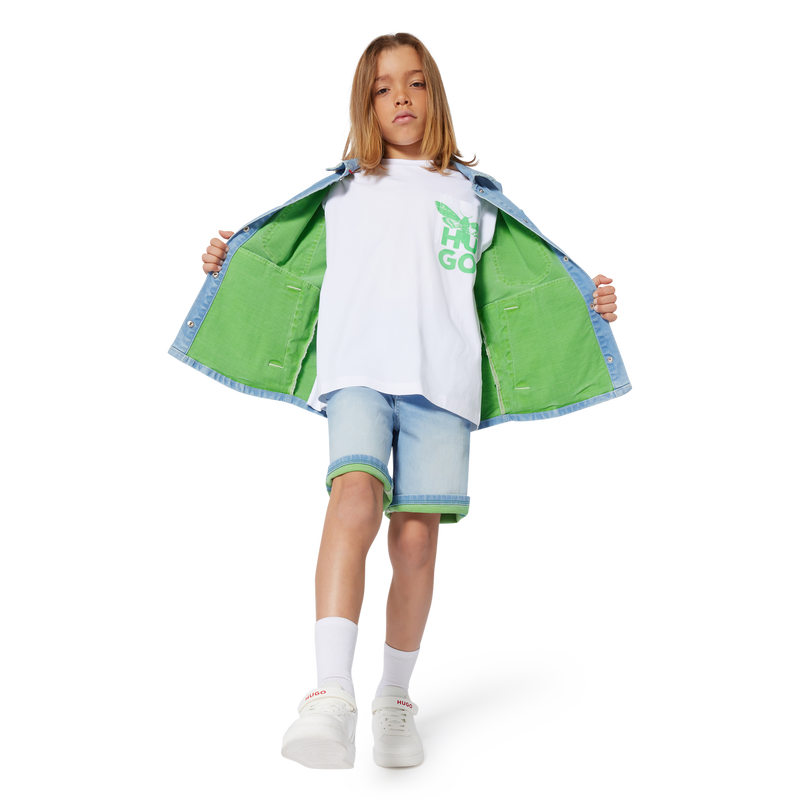 Short-sleeved cotton T-shirt HUGO 
                        BOY