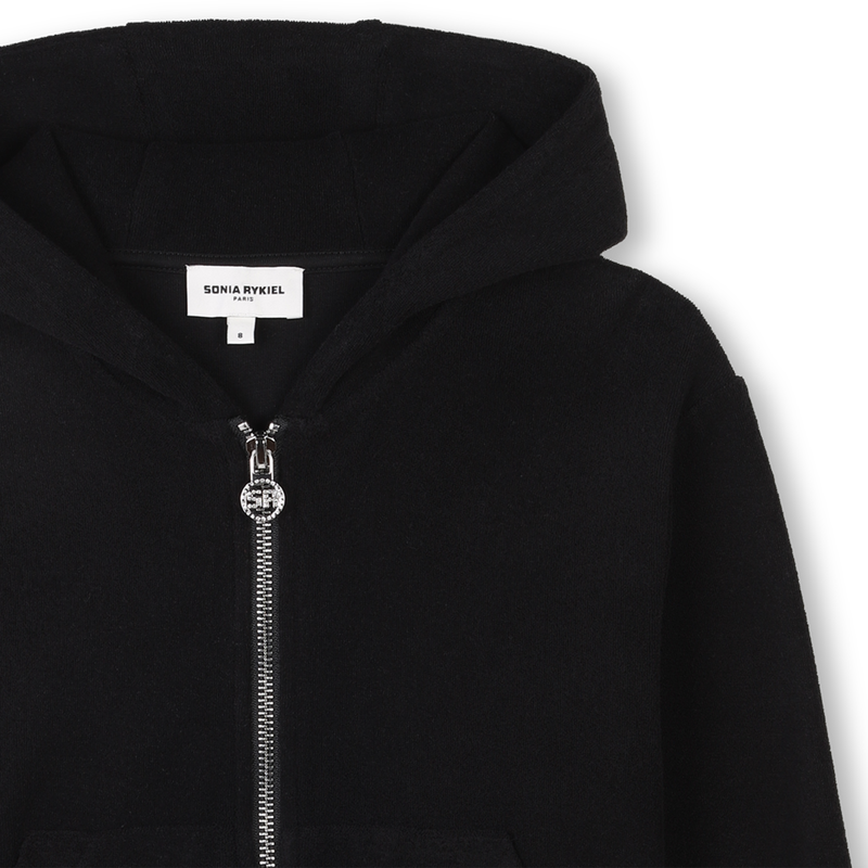 Hooded fleece cardigan SONIA RYKIEL 
                        GIRL