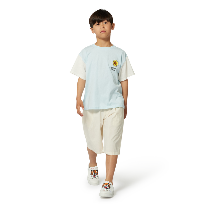 T-shirt with contrast sleeves KENZO KIDS 
                        BOY