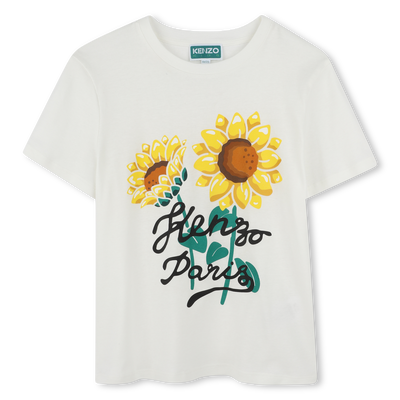 T-shirt with sunflower print KENZO KIDS UNISEX