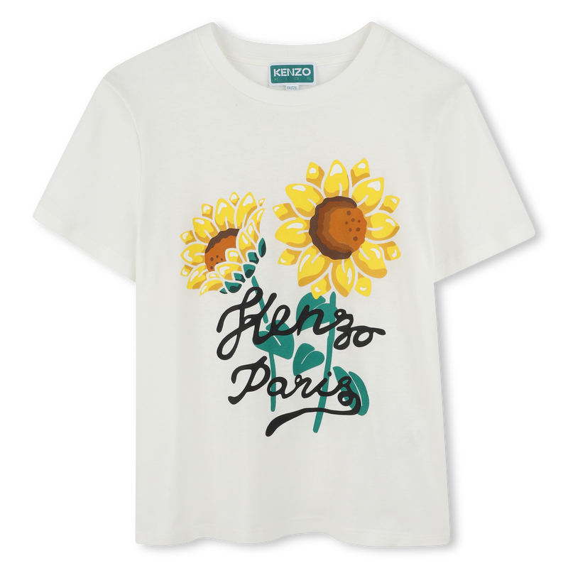 T-shirt with sunflower print KENZO KIDS 
                        UNISEX
