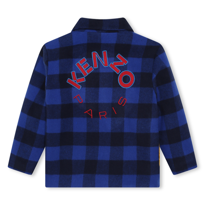 Embroidered plaid jacket KENZO KIDS 
                    BOY