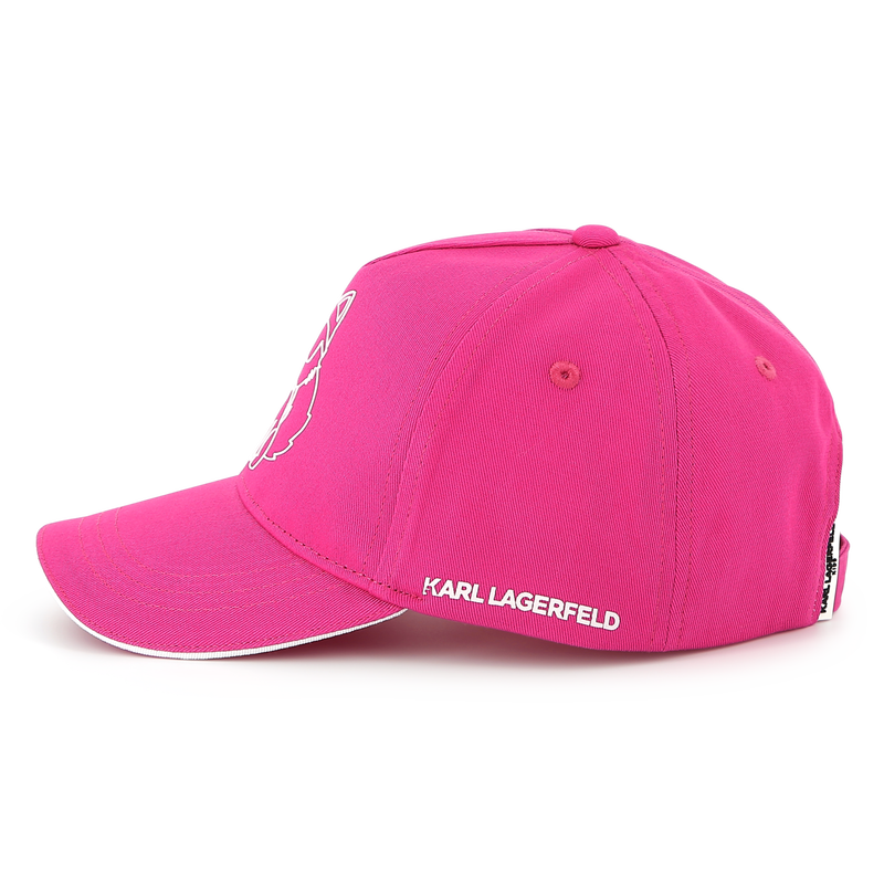 Adjustable cotton baseball cap KARL LAGERFELD KIDS 
                        GIRL