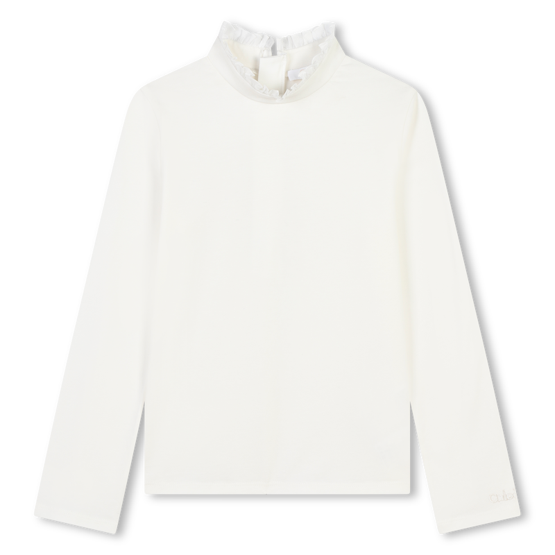 Fine Ruffle-Neck Sweater CHLOE 
                    GIRL
