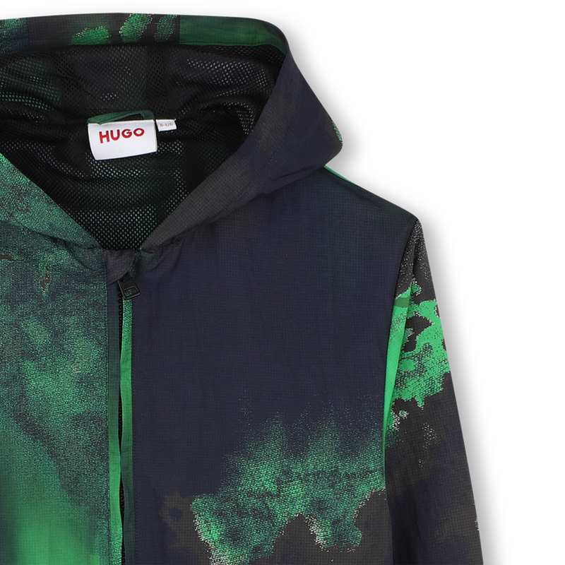 Printed hooded windbreaker HUGO 
                    BOY