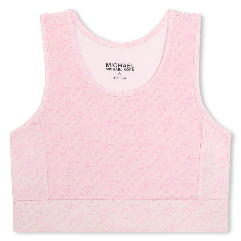 Logo-Print Cropped Cami MICHAEL KORS 
                    GIRL