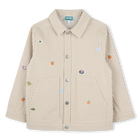 Striped cotton twill jacket KENZO KIDS 
                    UNISEX
