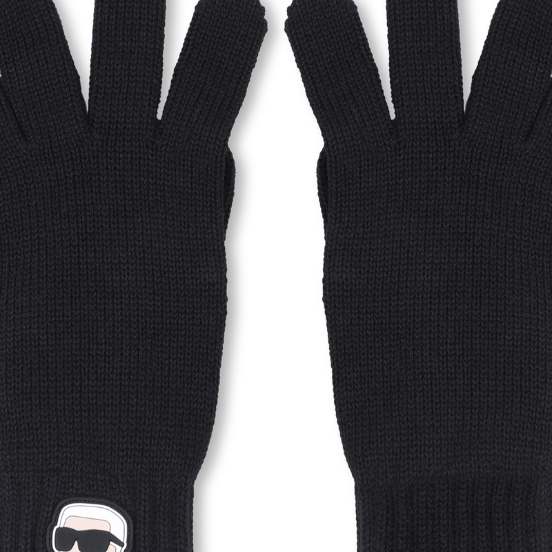 Knitted gloves KARL LAGERFELD KIDS 
                    BOY