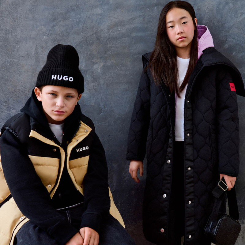 Long hooded parka HUGO 
                        GIRL