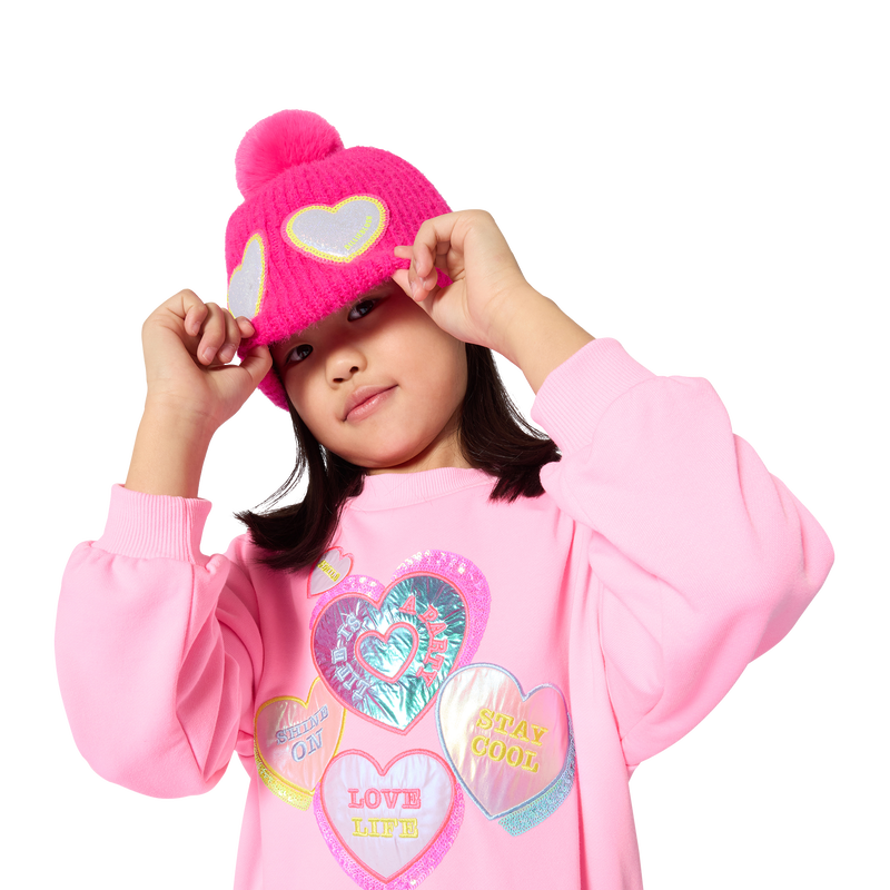 Soft novelty yarn beanie BILLIEBLUSH 
                        GIRL