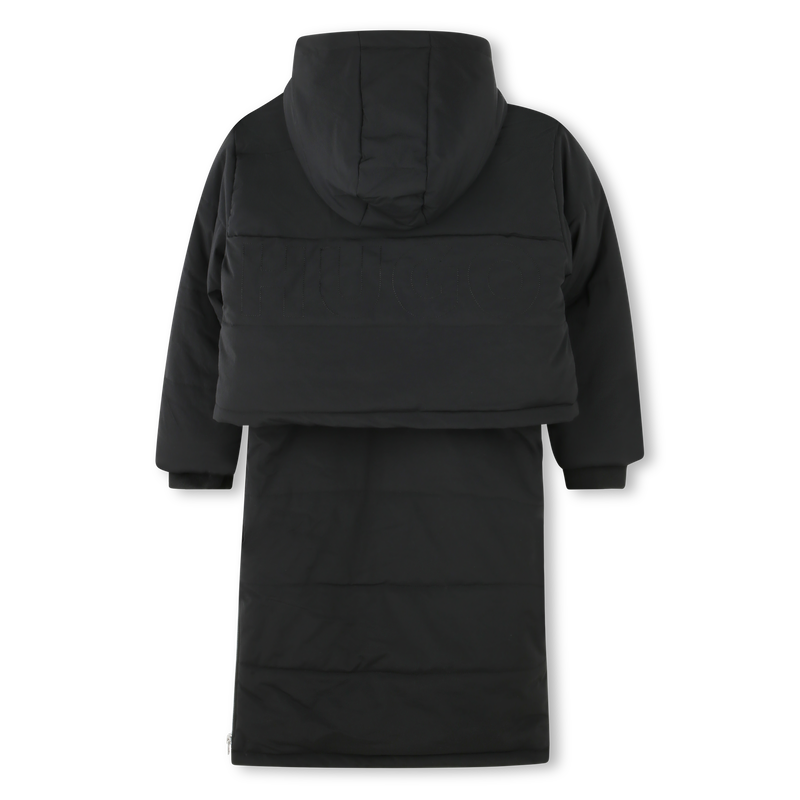 Convertible Hooded Puffer HUGO 
                    GIRL