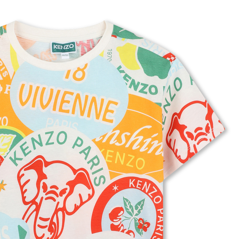 Short-sleeved cotton T-shirt KENZO KIDS 
                        BOY