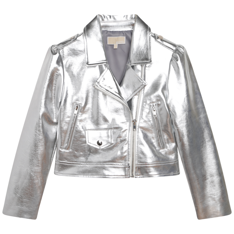 Zip up biker jacket