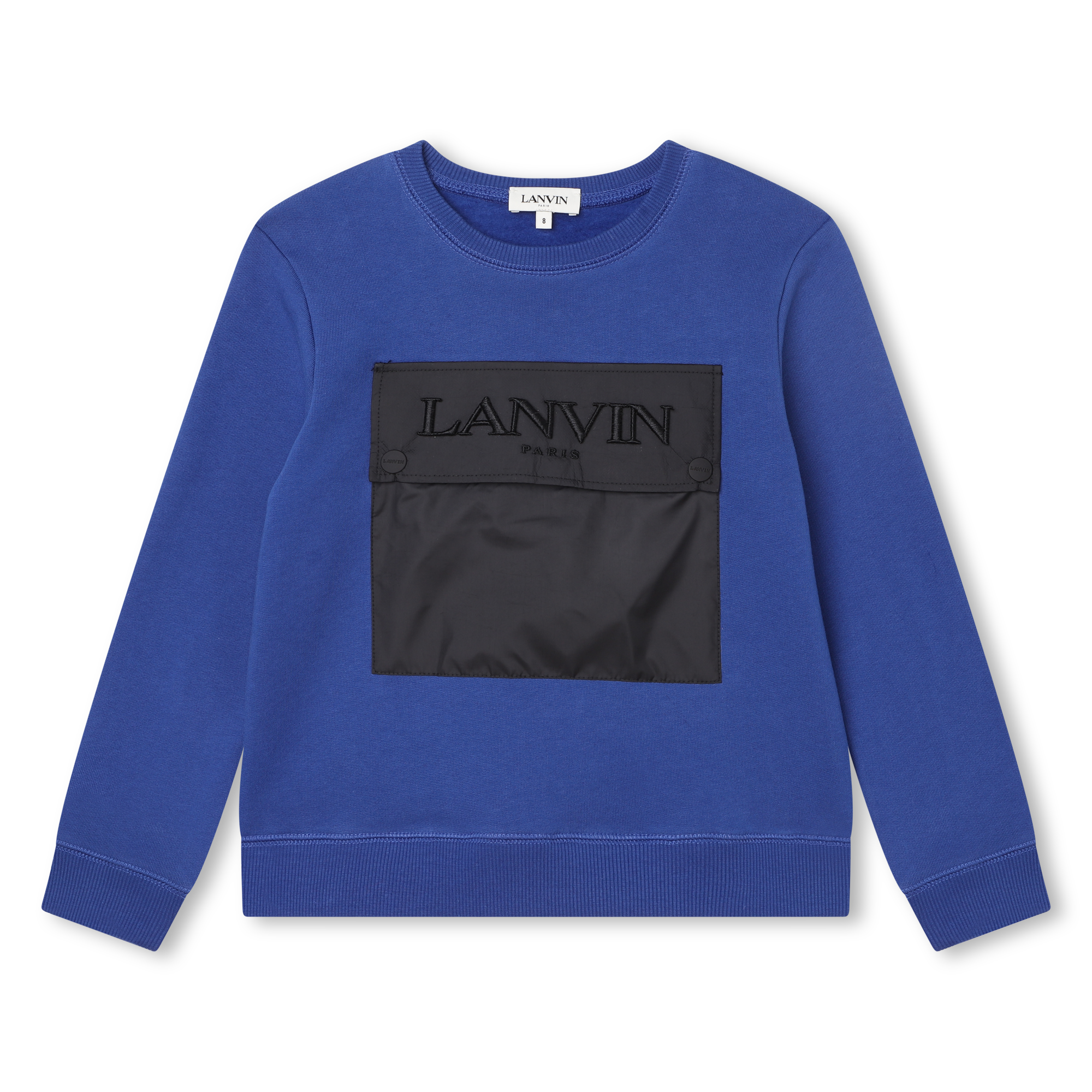 LANVIN Enfant leopard logo-embroidered sweatshirt