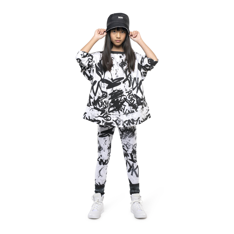 Two-tone printed leggings DKNY 
                    GIRL