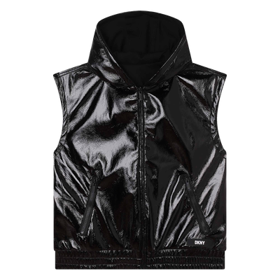 Girls black dkny jacket on sale