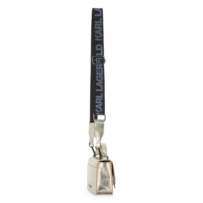 Handbag in fine-grained coated textile KARL LAGERFELD KIDS 
                        GIRL