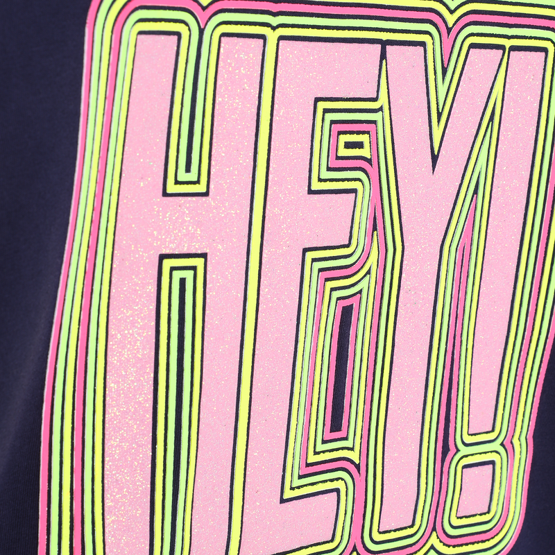 Cotton graphic 3/4 sleeve top BILLIEBLUSH 
                    GIRL