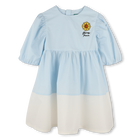 Two-color flared dress KENZO KIDS 
                    GIRL