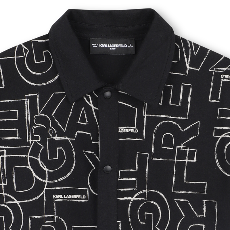 Short-sleeved jersey shirt KARL LAGERFELD KIDS 
                        BOY