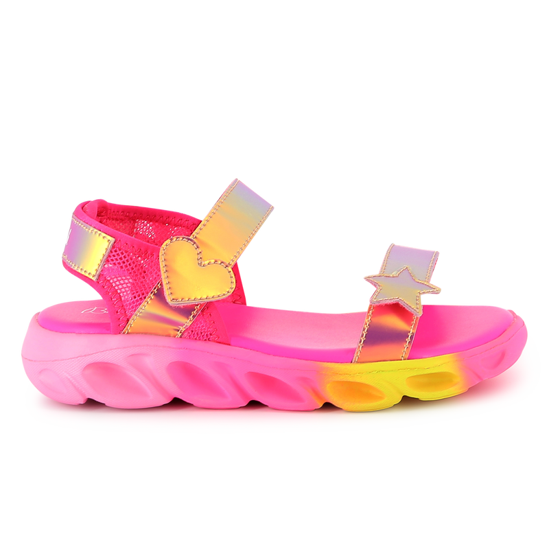 Bi-material sandals
