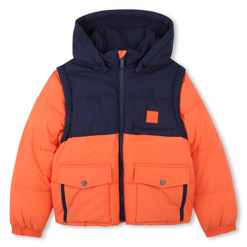 Down jacket with removable sleeves and hoods TIMBERLAND 
                        BOY