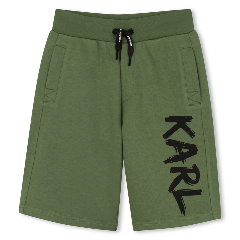 Cotton Bermuda Shorts KARL LAGERFELD KIDS 
                        BOY
