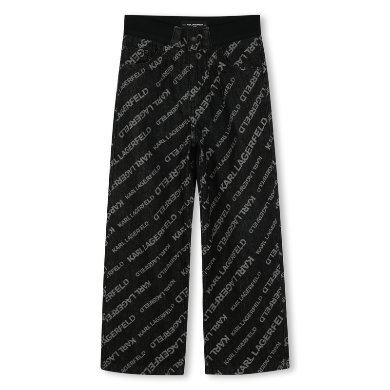 Denim trousers KARL LAGERFELD KIDS 
                        GIRL