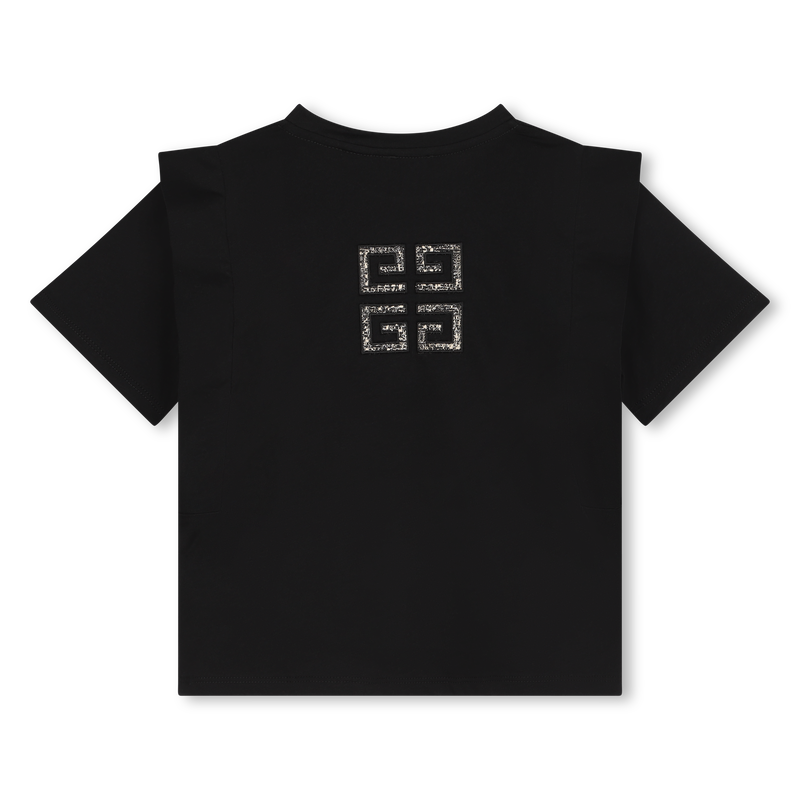 Embroidered Cotton T-Shirt GIVENCHY 
                    GIRL