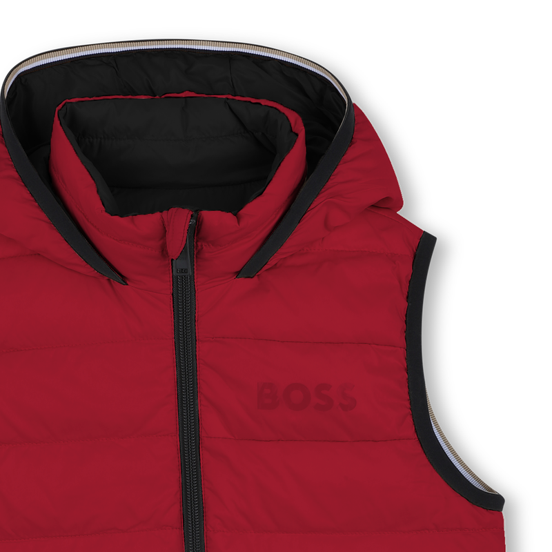 Flann-effect hooded puffer jacket BOSS 
                        BOY