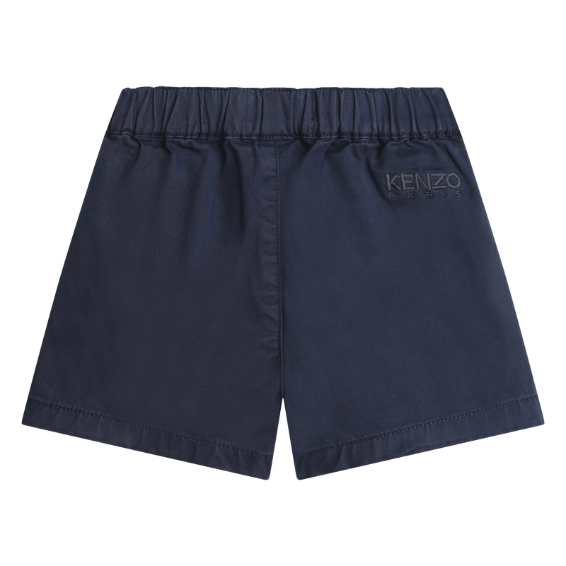 Cotton twill shorts KENZO KIDS 
                    BOY