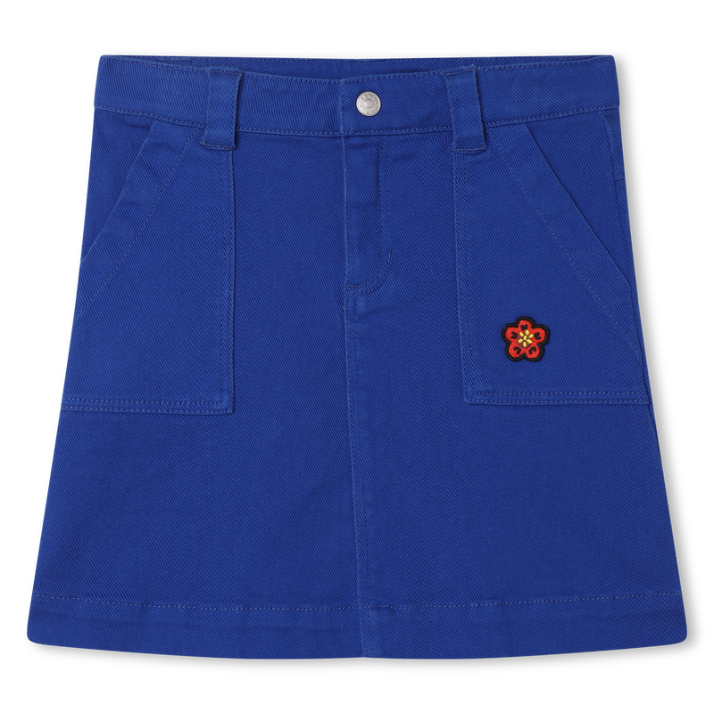 Cotton adjustable-waist skirt KENZO KIDS 
                    GIRL
